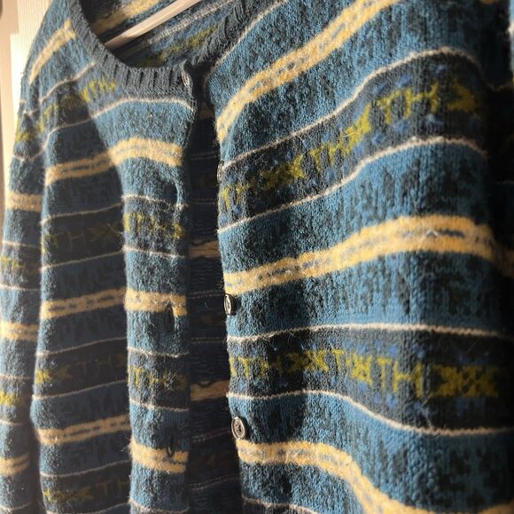 Vintage Tommy Hilfiger Knit Sweater Women’s Size L Blue Wool Angora Blend - Picture 9 of 13